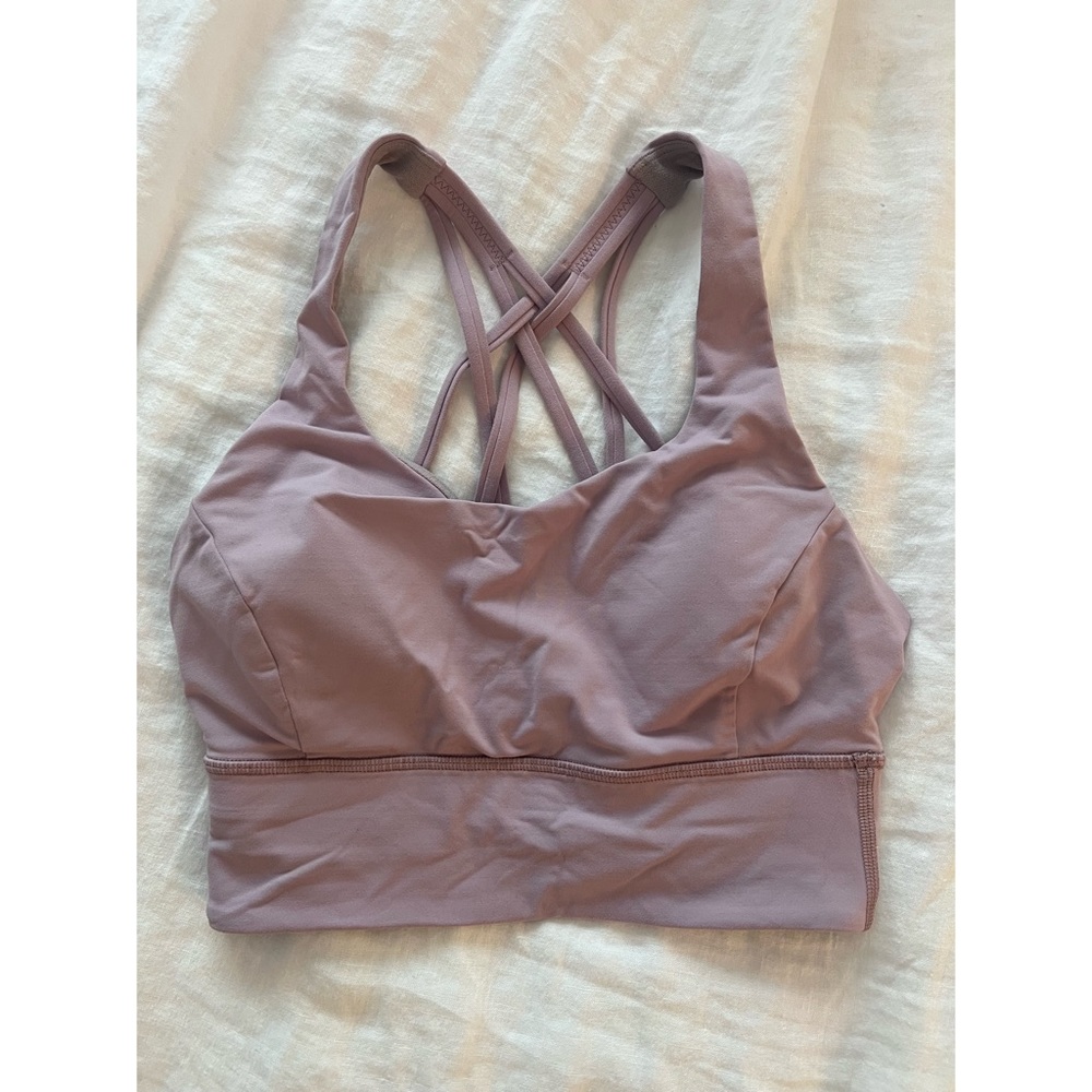 Lululemon Pink Longline Sports Bra